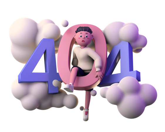 404  3D Illustration