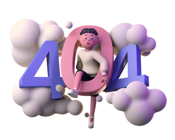 404  3D Illustration