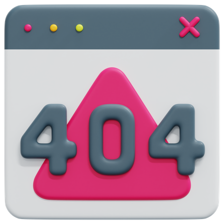 404 3D Icon