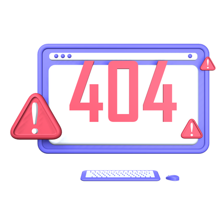 404 3D Icon