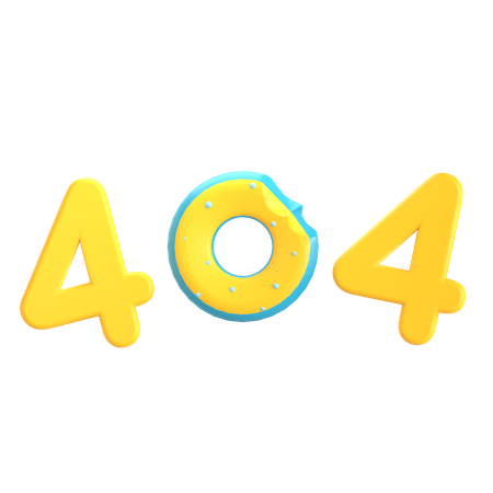 404 beignet  3D Icon