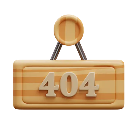 404 Board  3D Icon