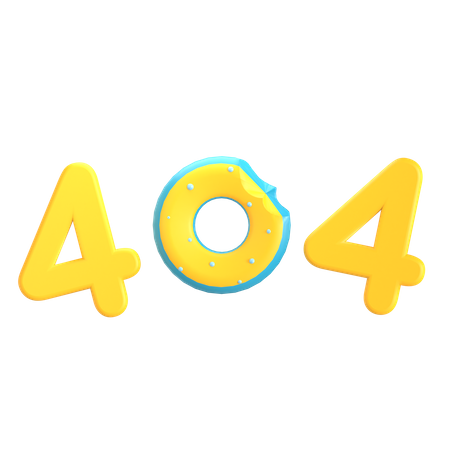 404 Donut  3D Icon