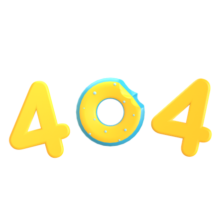 404 Donut  3D Icon