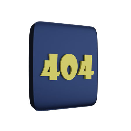 Erreur 404  3D Icon