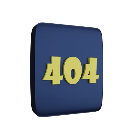 Erreur 404  3D Icon