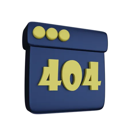 Erreur 404  3D Icon