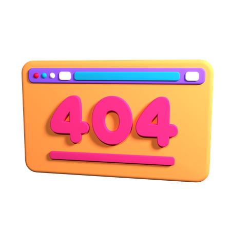 Erreur 404  3D Icon