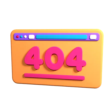 Erreur 404  3D Icon