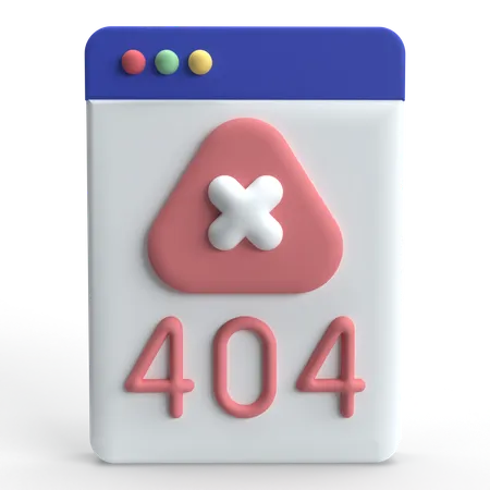 Erreur 404  3D Icon