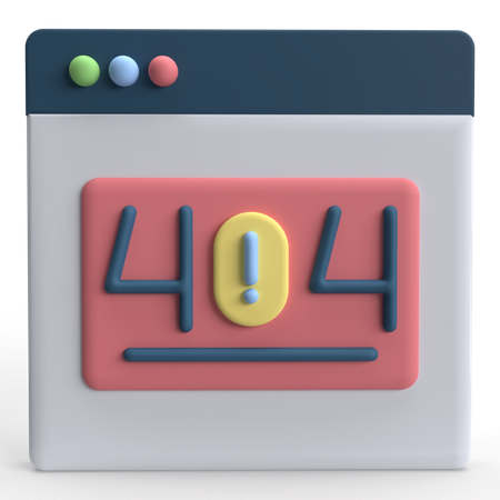 Erreur 404  3D Icon