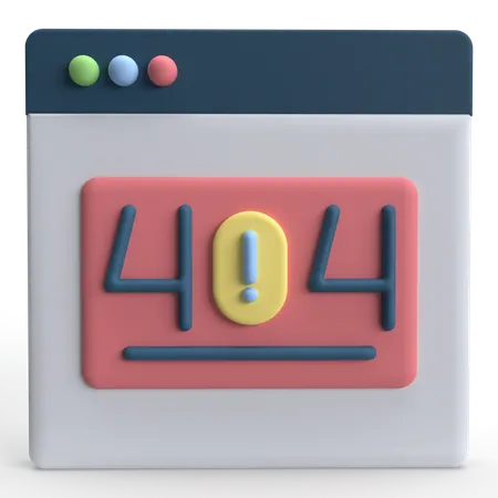 Erreur 404  3D Icon