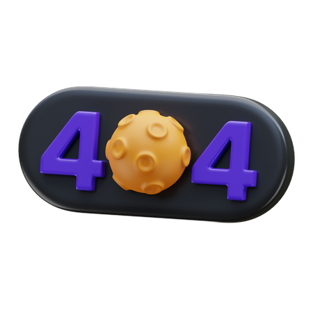 Erreur 404  3D Icon