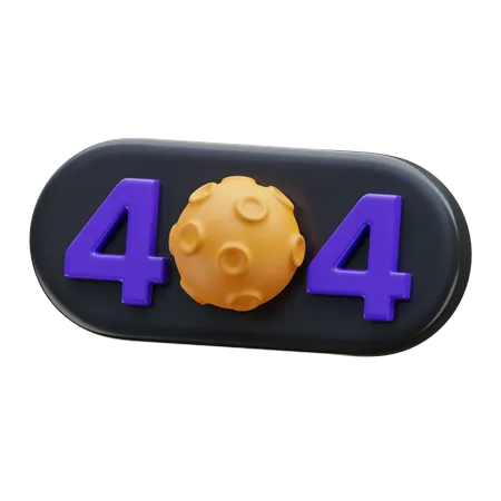 Erreur 404  3D Icon