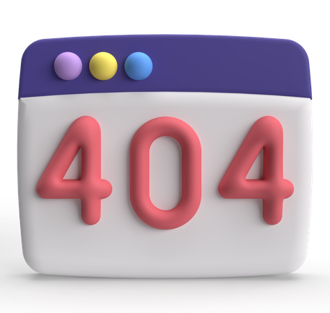 Erreur 404  3D Icon