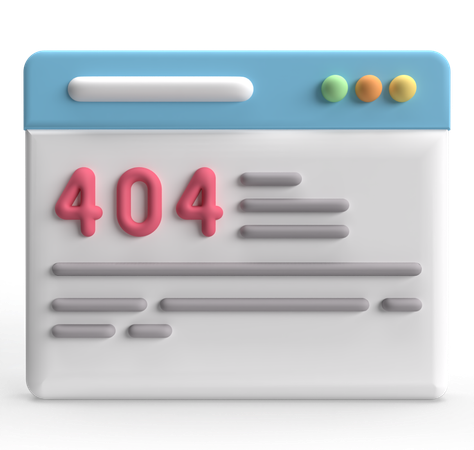 Erreur 404  3D Icon