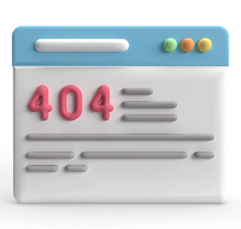 Erreur 404  3D Icon