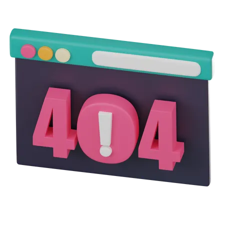 Erreur 404  3D Icon