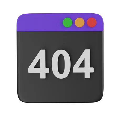 Erreur 404  3D Icon