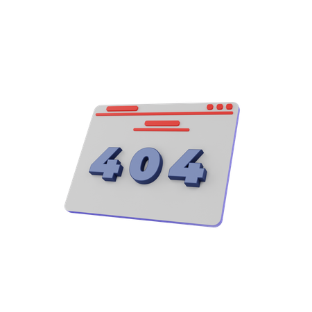 Erreur 404  3D Icon