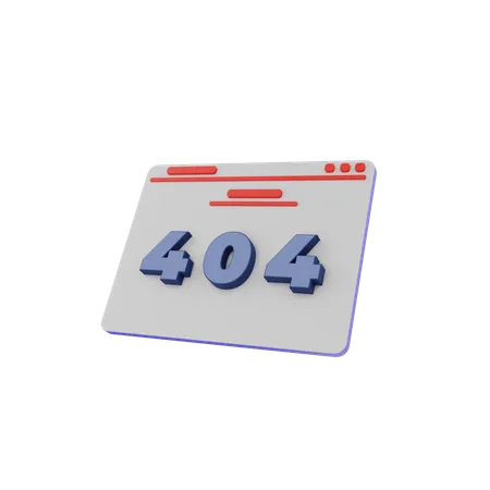 Erreur 404  3D Icon