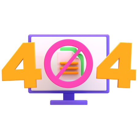 Erreur 404  3D Icon