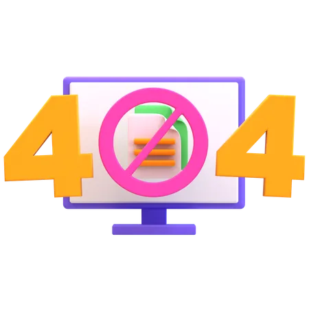 Erreur 404  3D Icon