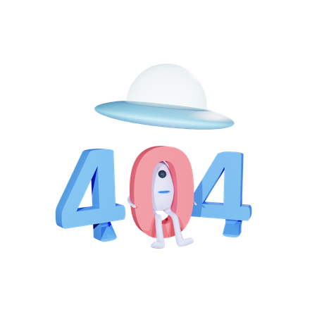 Erreur 404  3D Illustration