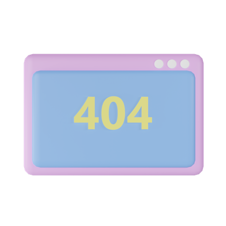 Erreur 404  3D Illustration