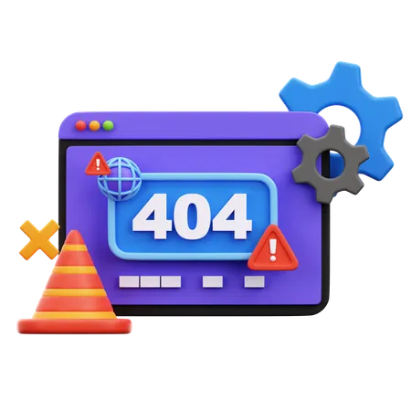 Erreur 404  3D Illustration