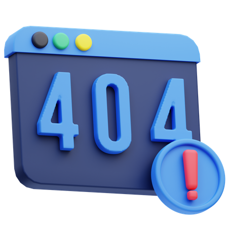 Erreur 404  3D Icon