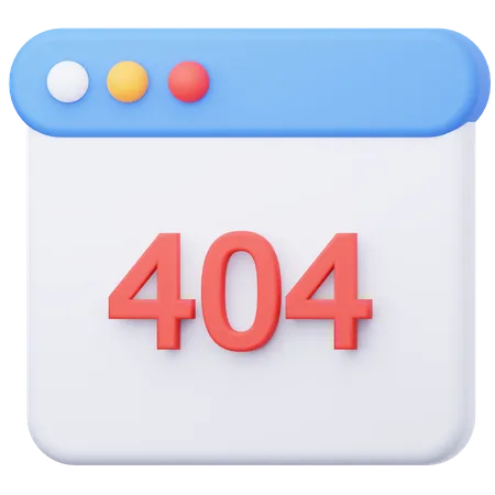 Erreur 404  3D Icon