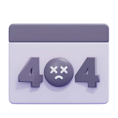 Erreur 404  3D Icon