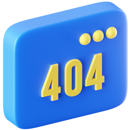 Erreur 404  3D Icon