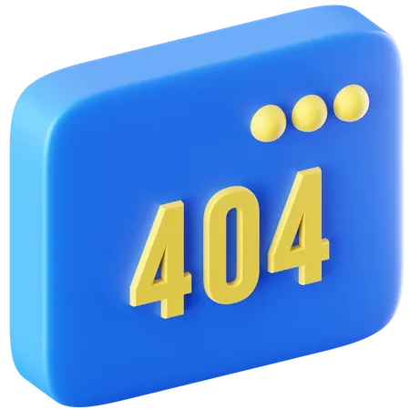 Erreur 404  3D Icon