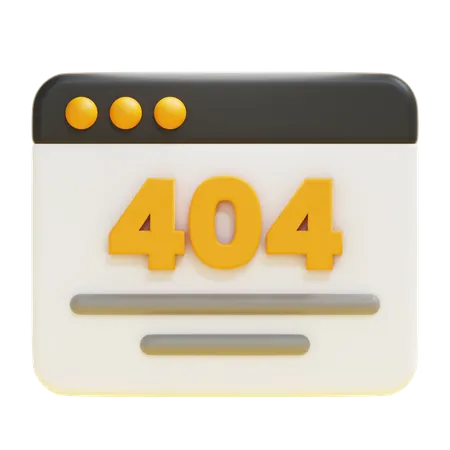 Erreur 404  3D Icon