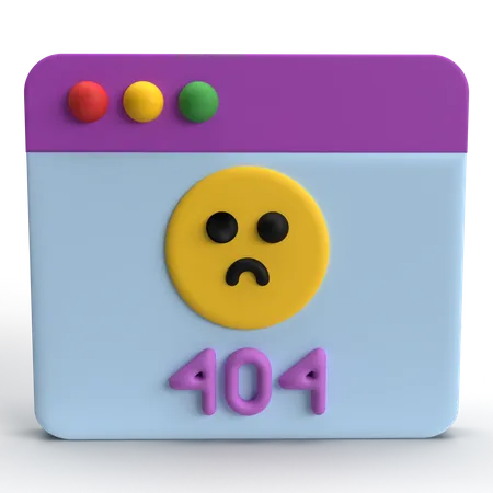 Erreur 404  3D Icon