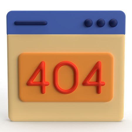 Erreur 404  3D Icon