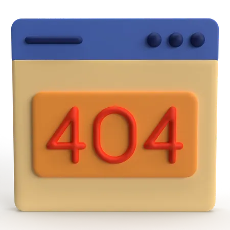 Erreur 404  3D Icon