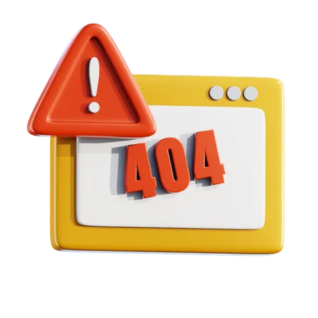 Erro 404  3D Icon