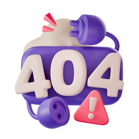 Erro 404  3D Icon