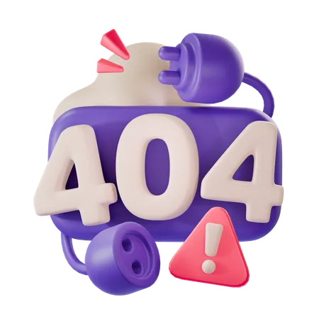 Erro 404  3D Icon