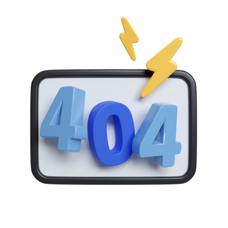 Erro 404  3D Icon