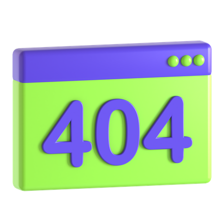 Erro 404  3D Icon