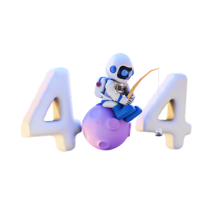 Erro 404  3D Illustration