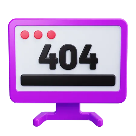 Erro 404  3D Icon