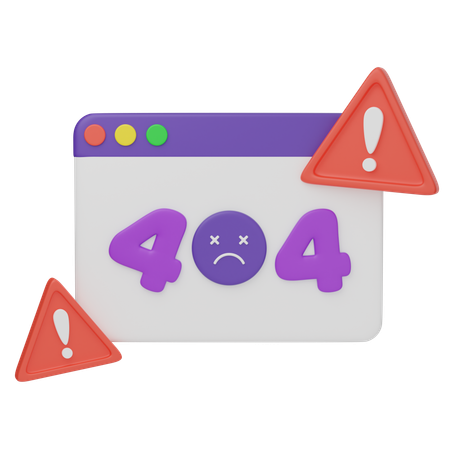 Erro 404  3D Icon