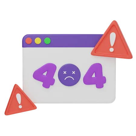 Erro 404  3D Icon