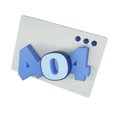 404 Error 3 D Icon Contains PNG BLEND GLTF And OBJ Files 3D Icon