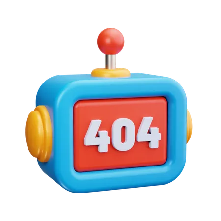 404 エラー  3D Icon